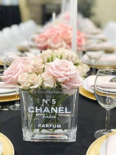 coco chanel party decorations perfume bottle|Coco Chanel party decorations.